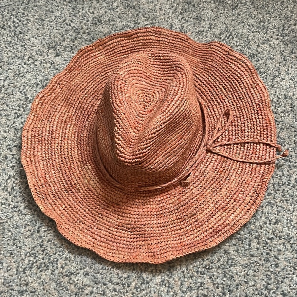 Free People Pink Woven Hat - Picture 8 of 8